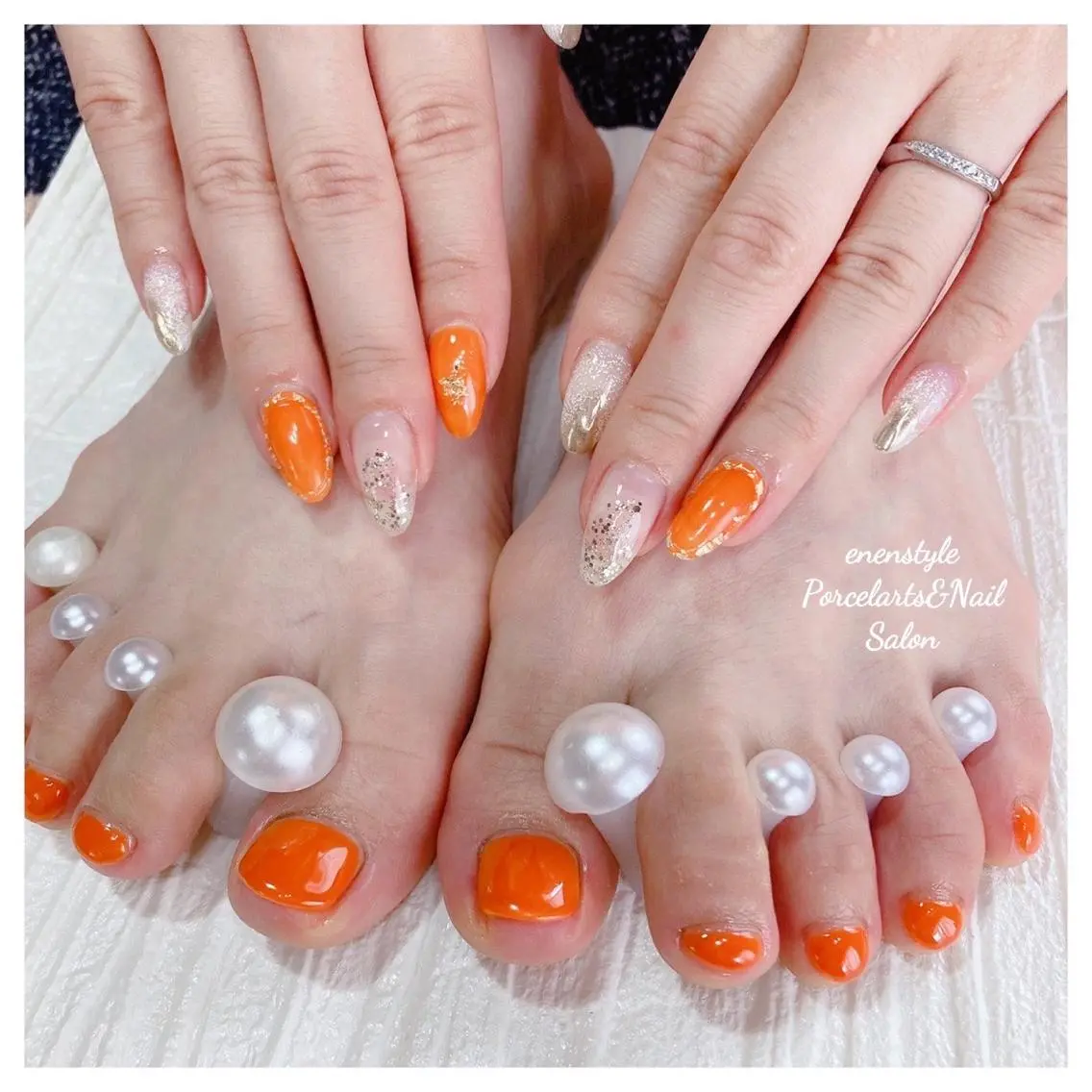 ミディアム ネイル 🐾enen style 🐾のネイルデザイン