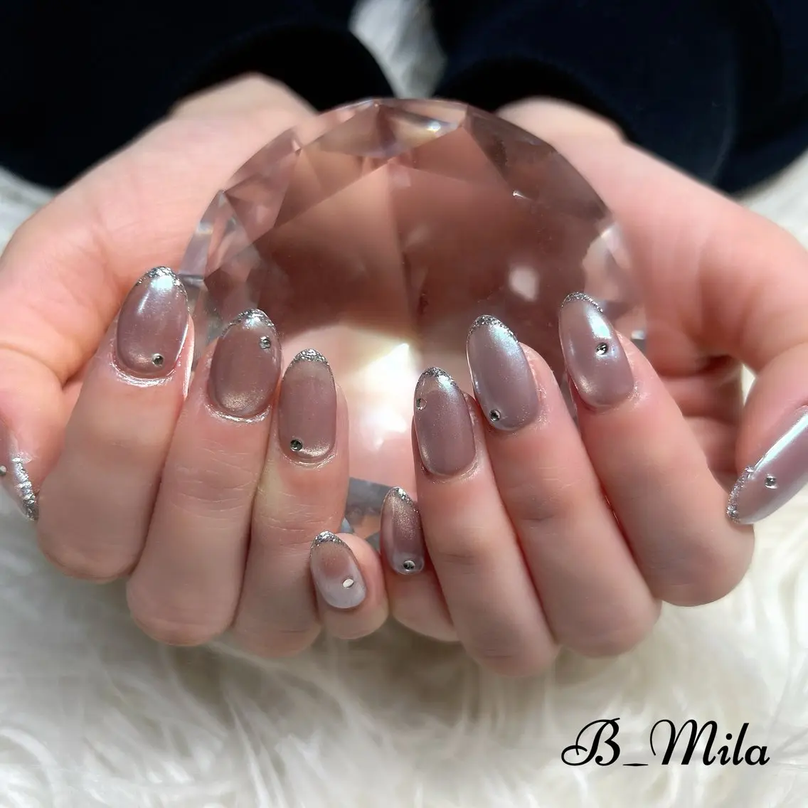 ミディアム ハンドネイル B_Mila 水戸   萬城のネイルデザイン