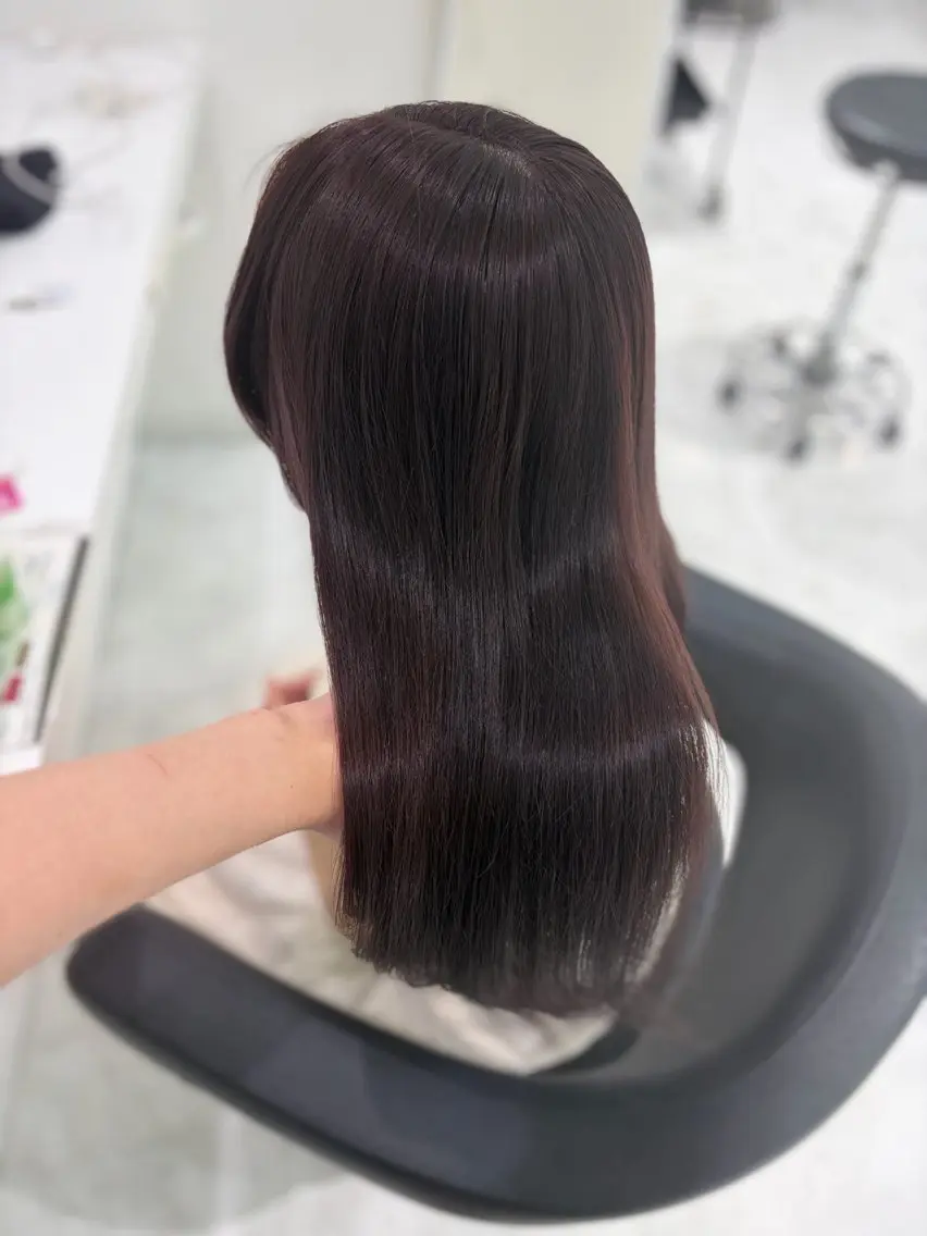 ロング カラー ヘアアレンジ カット ヘアカラー 縮毛矯正 💓色落ちまで綺麗な 垢抜けカラー💓のヘアスタイル