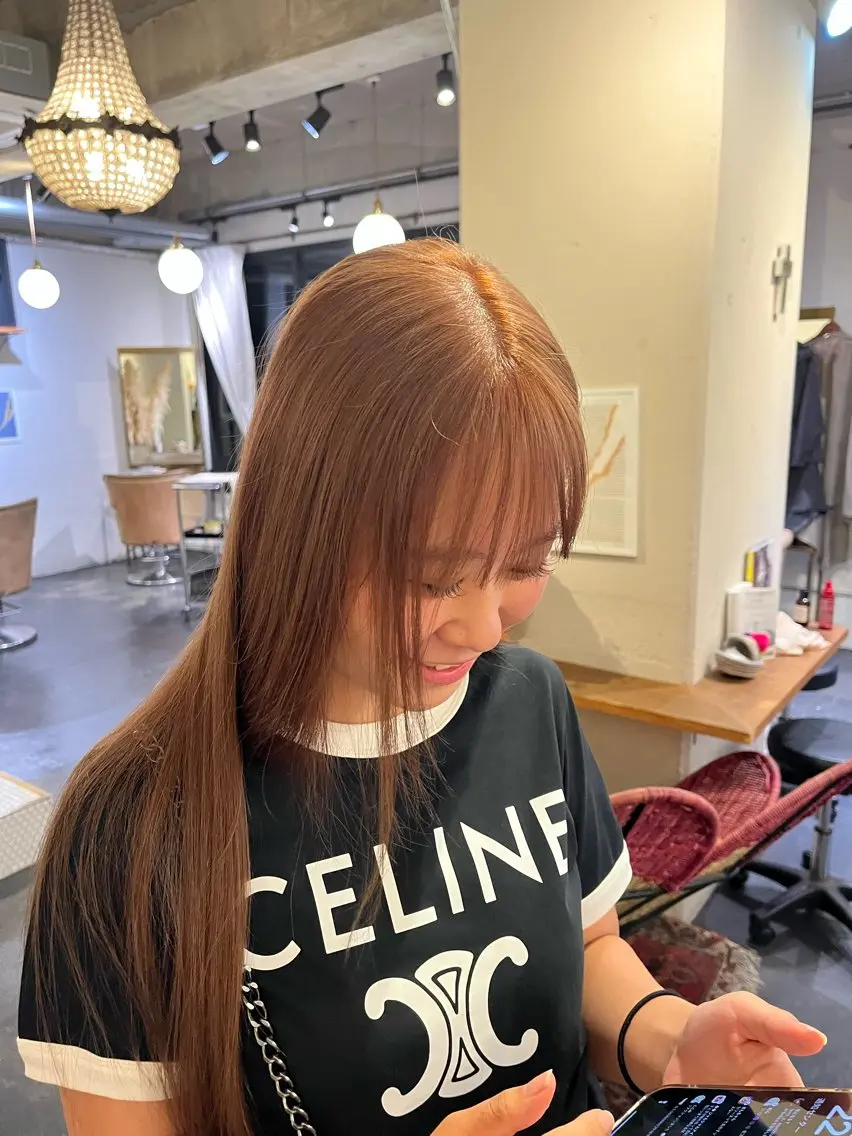ロング カラー ヘアカラー トリートメント SPUR ふうのヘアスタイル