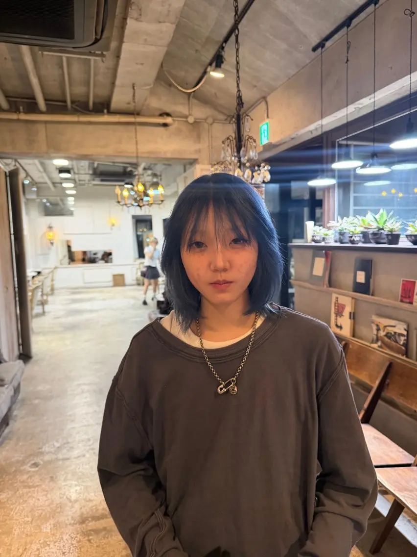 ミディアム ヘアカラー 💖艶ダメージレス激 可愛カラーKAO💖のヘアスタイル