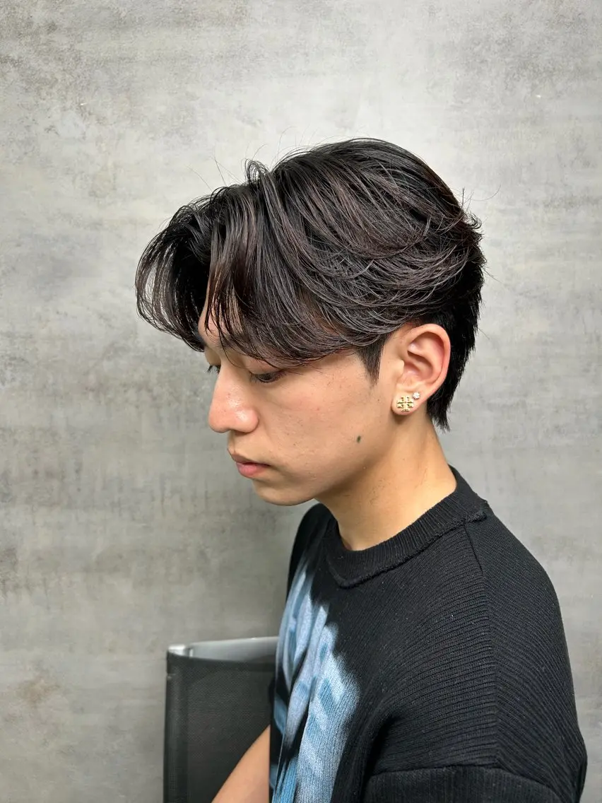 パーマ メンズ 静岡 / 毛流れ特化 /下居真大のヘアスタイル