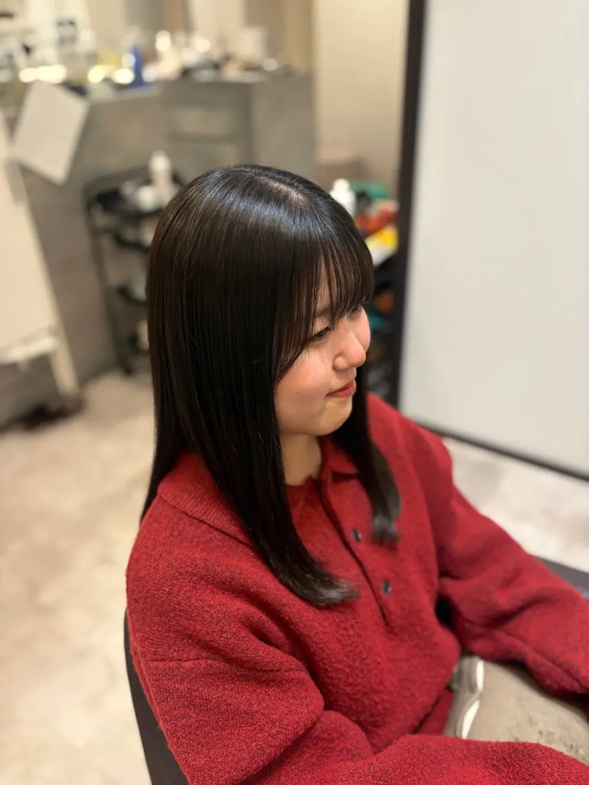 ロング 縮毛矯正 カット 山下ちひろ/似合わせ /髪質改善/縮毛矯正のヘアスタイル
