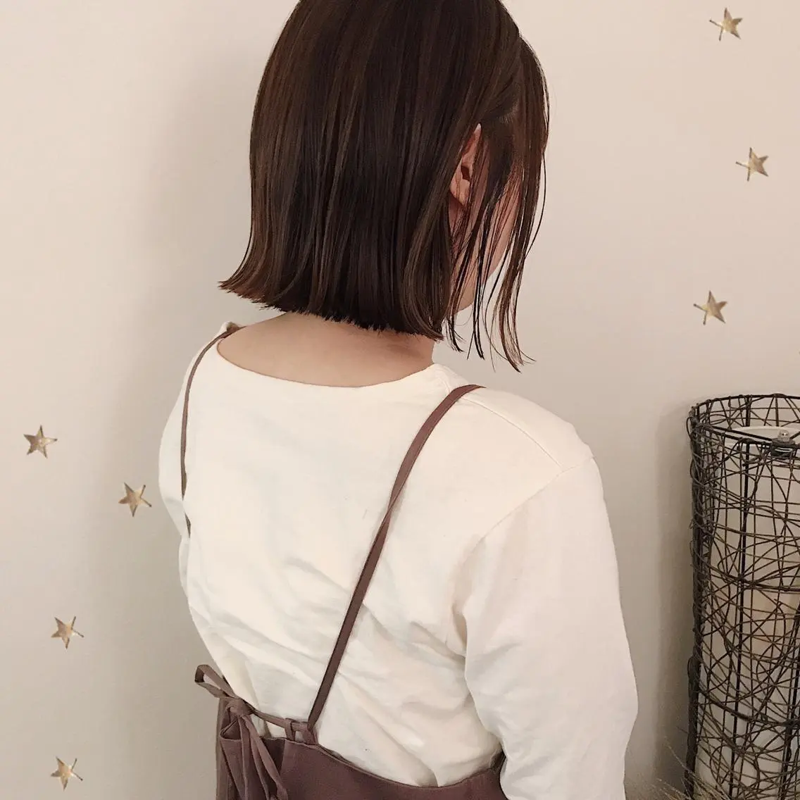 ミディアム カラー カット ヘアカラー 市川 千夏のヘアスタイル