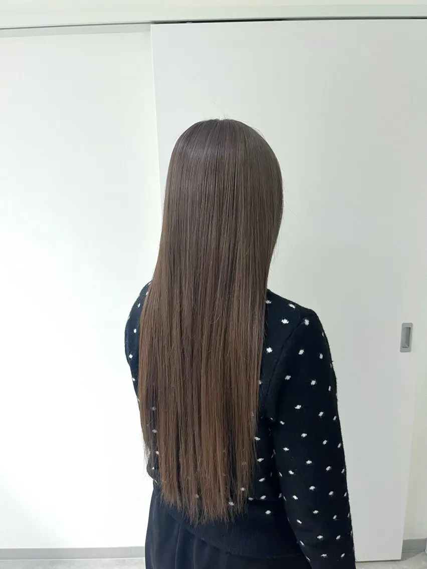 【女性限定】✨カット＋ワンカラー(ブリーチ入ってる方)✨の写真
