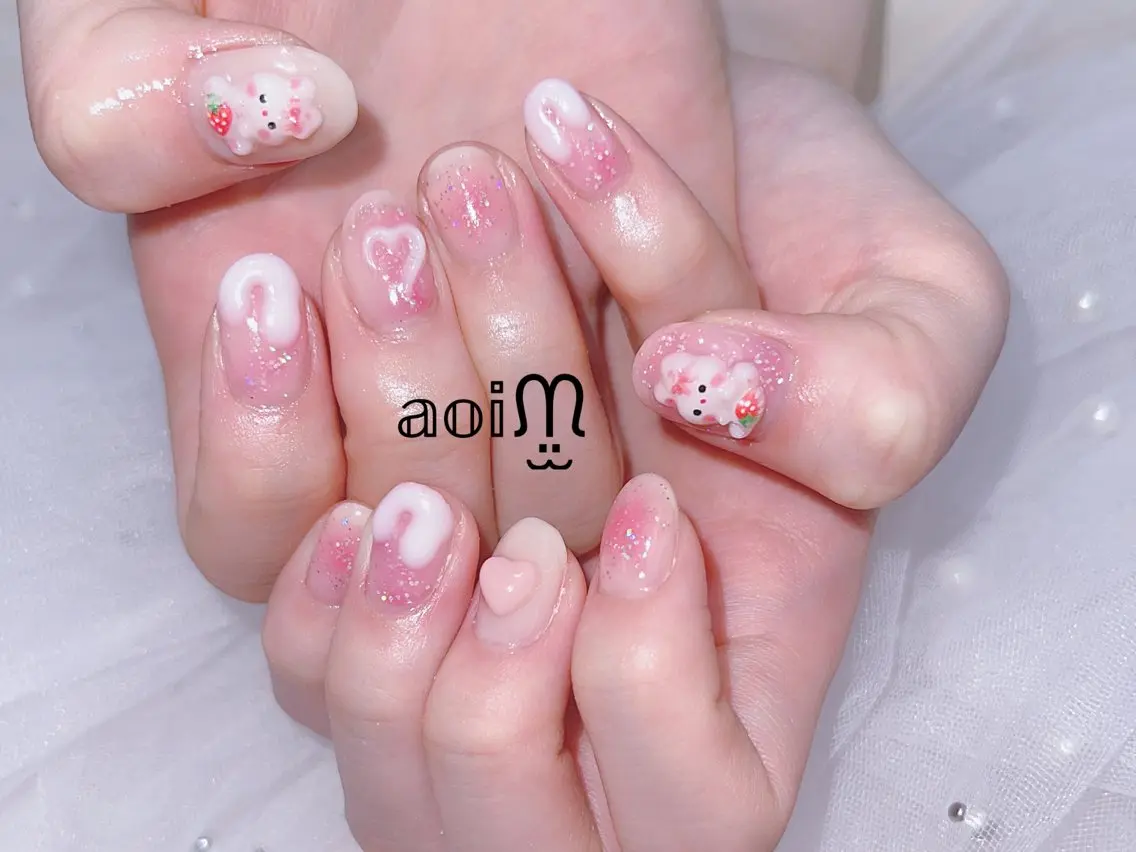 ネイル 葵うさぎ AIのネイルデザイン
