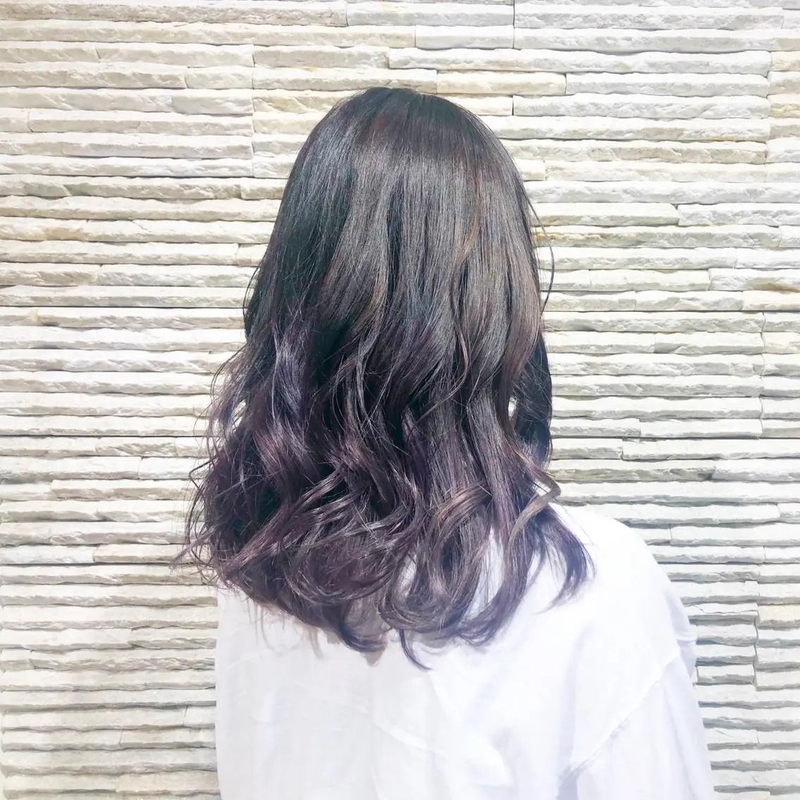 セミロング カラー ヘアアレンジ 嶋田 ゆきのヘアスタイル