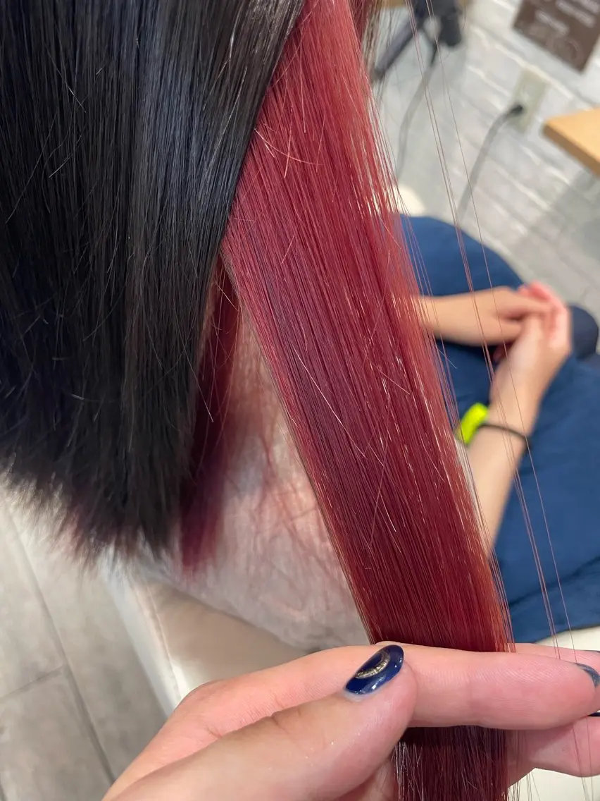 カラー ブリーチ インナーカラー ピンクカラー ヘアカラー 🦋きょういち 🦋のヘアスタイル