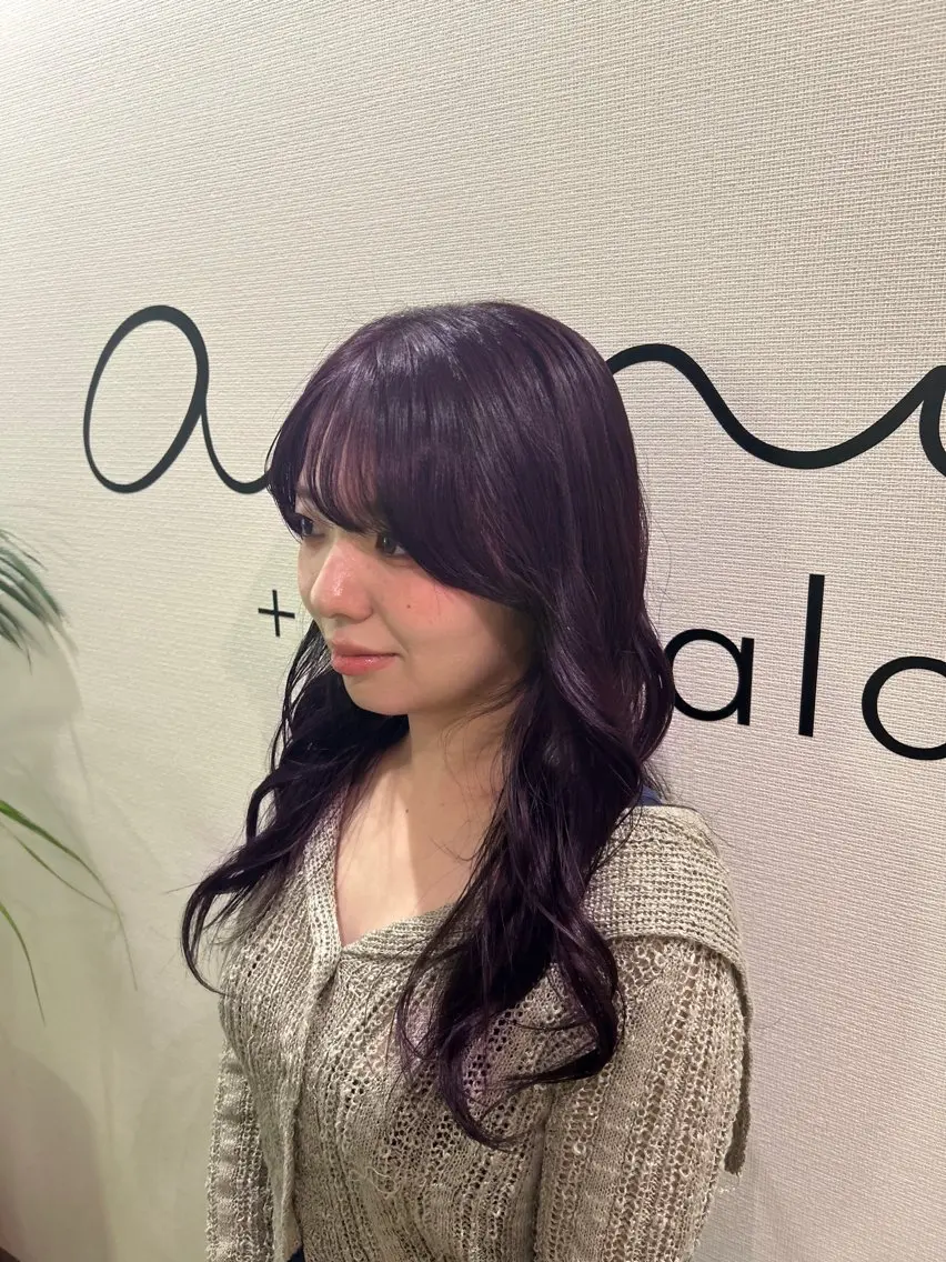 ロング カラー ラベンダーカラー ラベンダーピンク ピンクカラー ピンクパープル パープルカラー 坂本奈都美/Jr.s 🎀のヘアスタイル