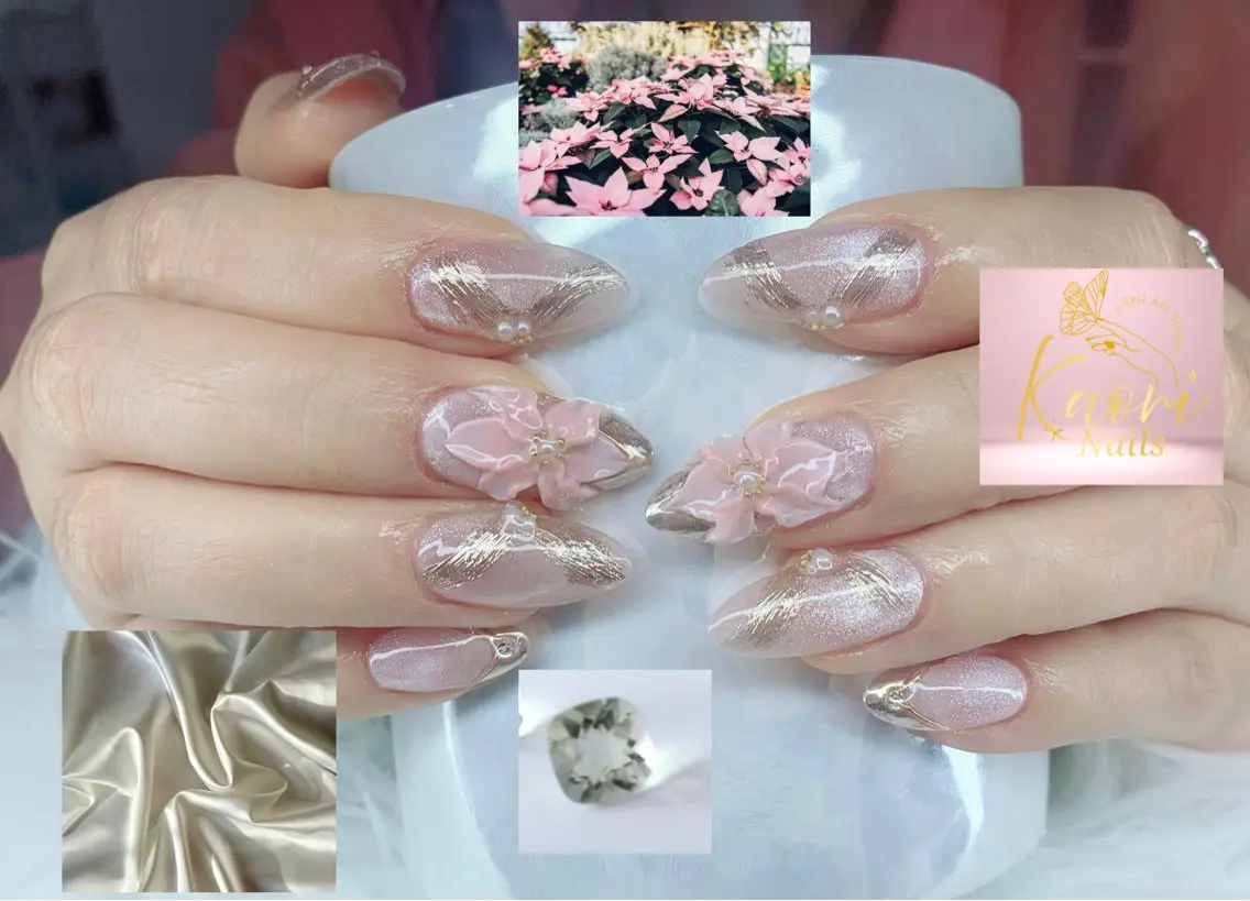 ネイル ジェルネイル 韓国ネイル ニュアンスネイル パラジェル ワンホンネイル Kaori Nailのネイルデザイン