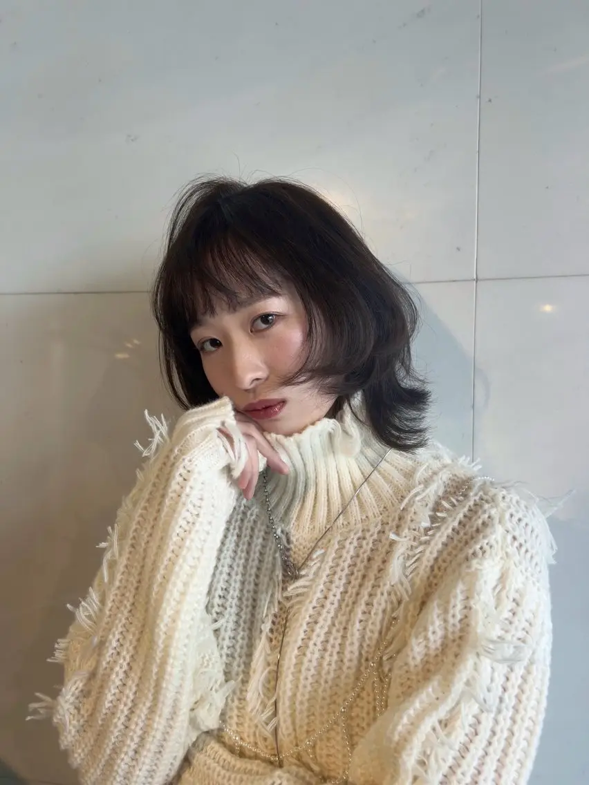 ミディアム ヘアカラー トリートメント ヘッドスパ 透明感カラー/ 艶髪🤍mikuのヘアスタイル