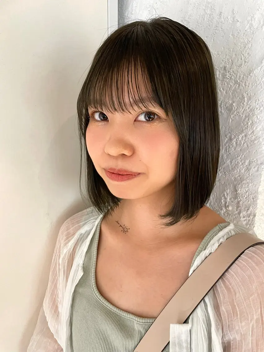 ミディアム カラー ブラウンカラー オリーブブラウン ユウナ🎀レイヤー/ 暖色カラーのヘアスタイル