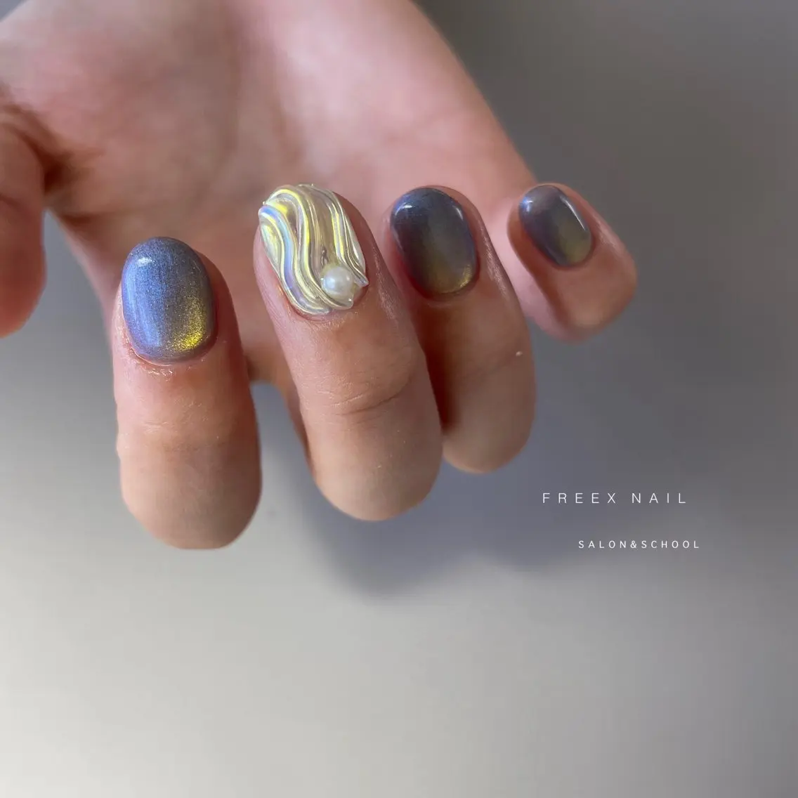 ネイル ハンドネイル ハンドケア freex nail /ニュアンス/個性派のネイルデザイン