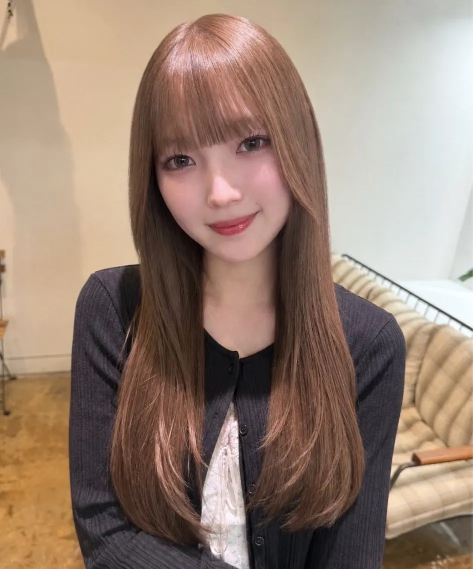 カラー ヘアカラー en:s/新潟/万代 *.+゚hinakoのヘアスタイル