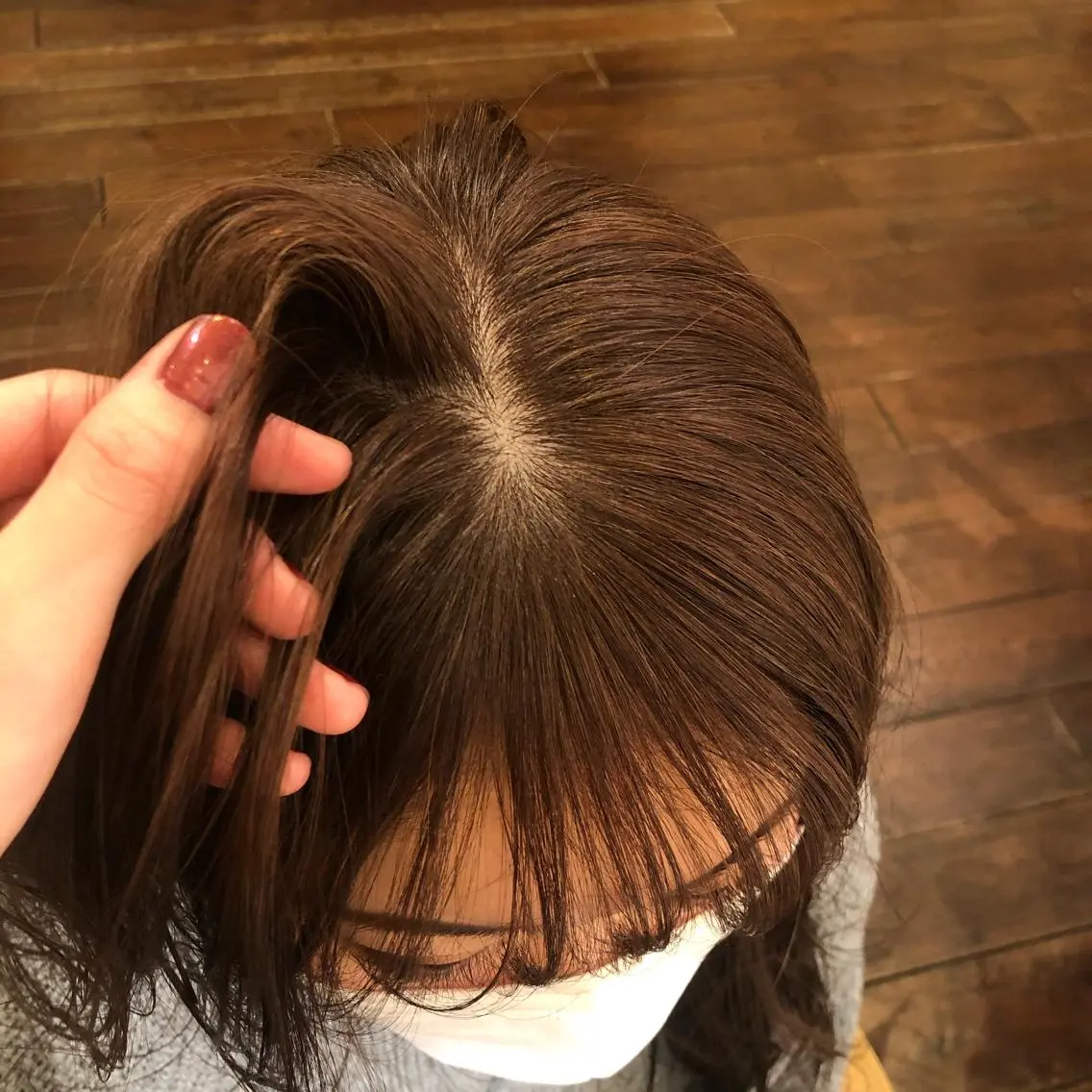 ロング カラー ヘアアレンジ 抜け感ボブ×パーマ |kazaneのヘアスタイル