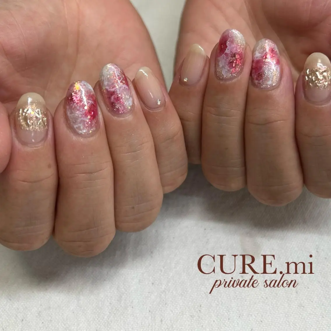 ネイル ニュアンスネイル ピンク ハンドネイル ハンドケア 伊藤 美香のその他イメージ