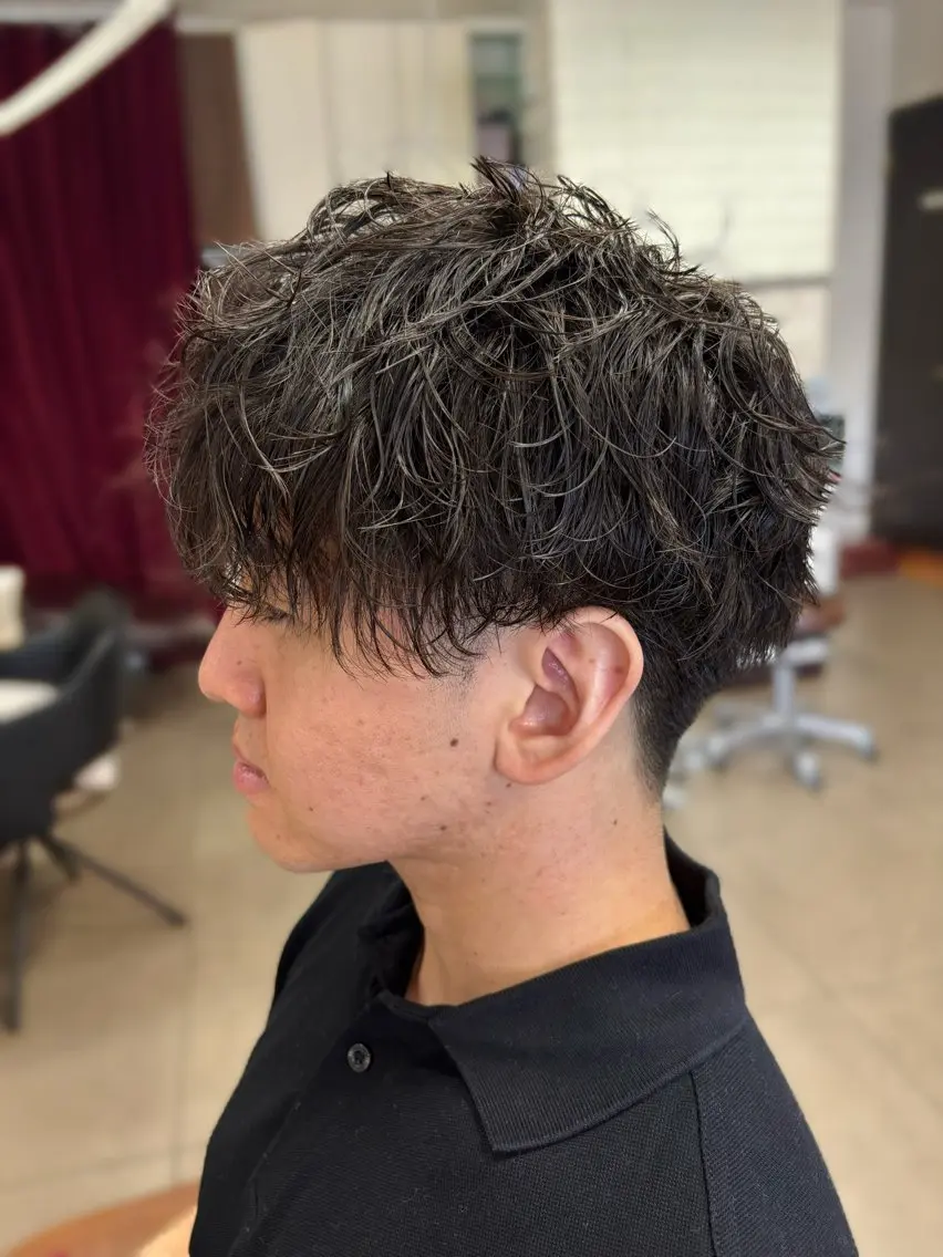 ショート パーマ メンズ カット パーマ 🔅PARS bis Futaba🔆のヘアスタイル