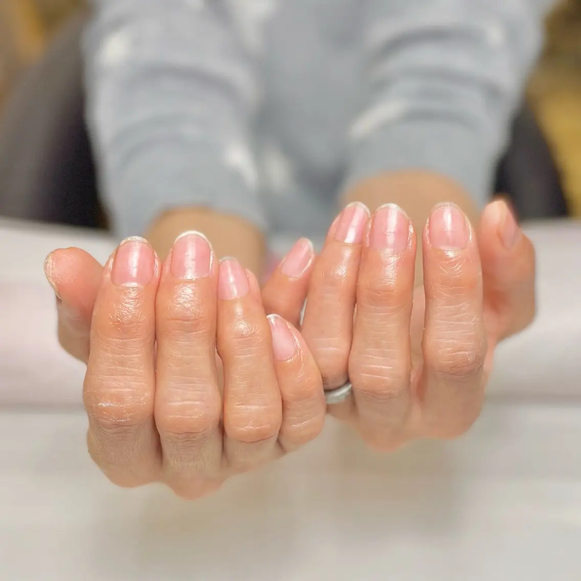 ネイル MAXKELLY正池 白フレンチ募集🕊️のネイルデザイン