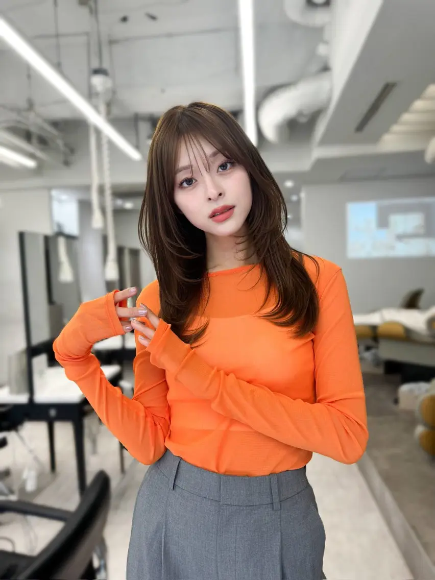 セミロング なつき🎀韓国 styleのヘアスタイル