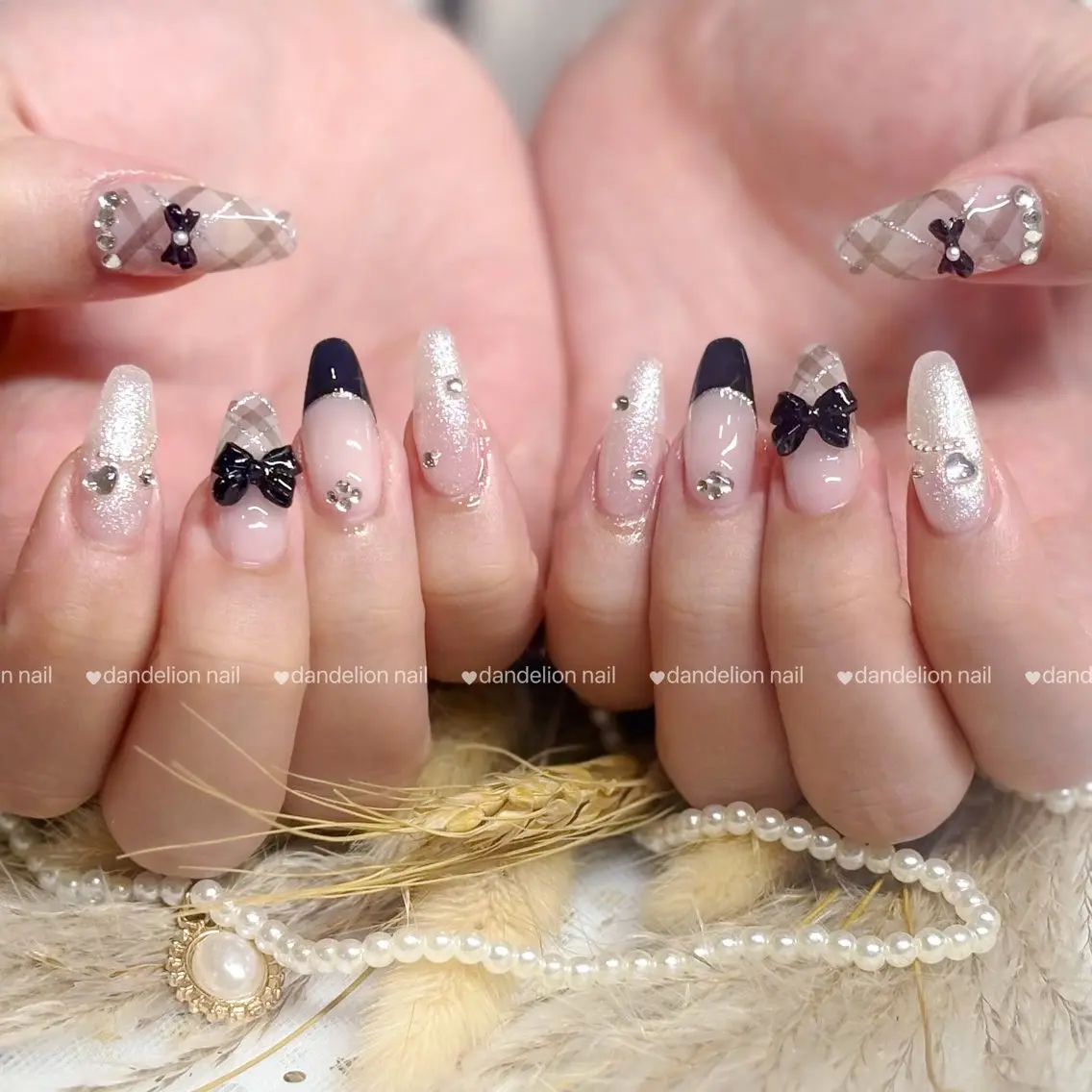 ネイル フレンチネイル 持ち込み ワンホンネイル ハンドネイル dandelion nail北千住のネイルデザイン