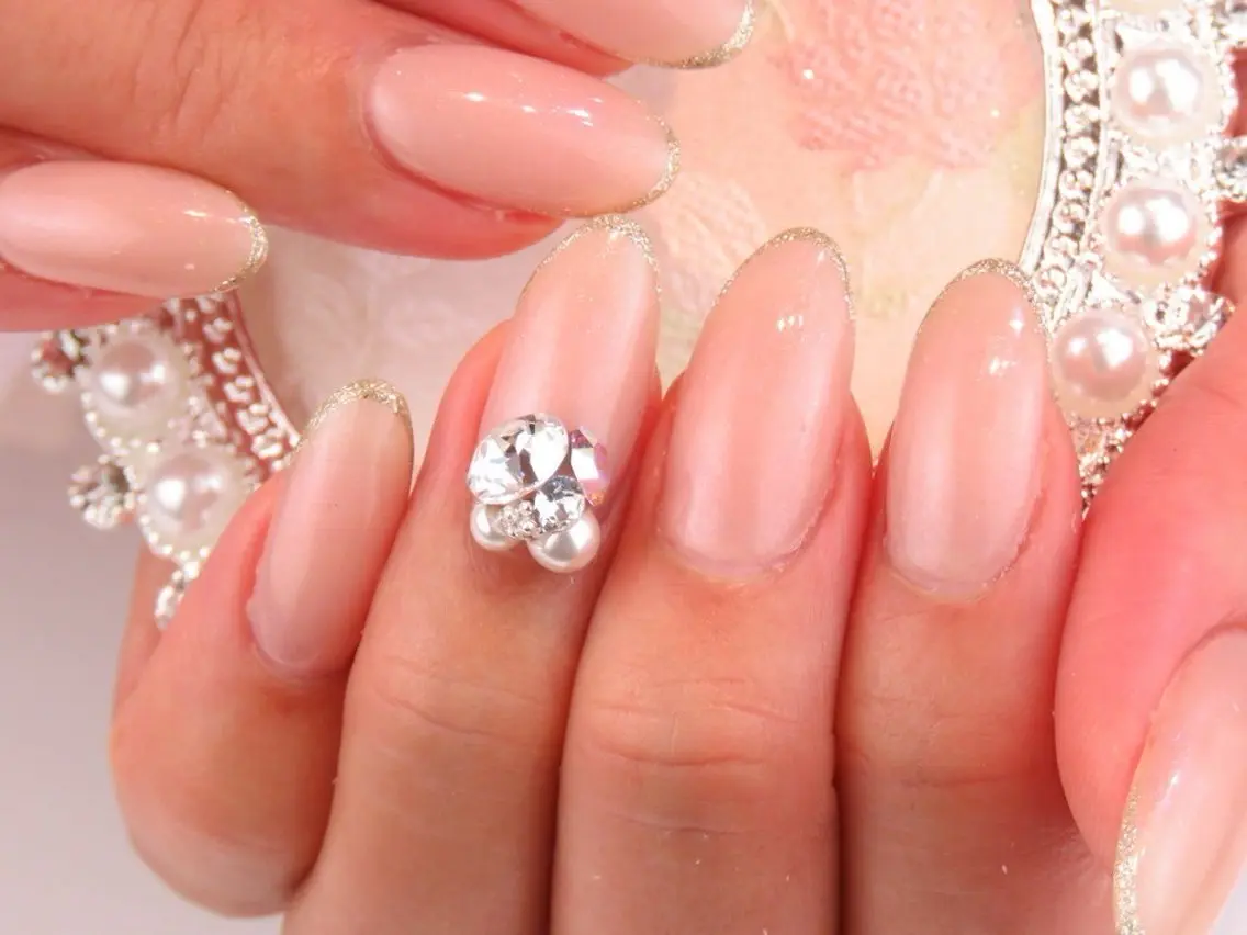 Gel extensions (full set) gel color & design includedの写真