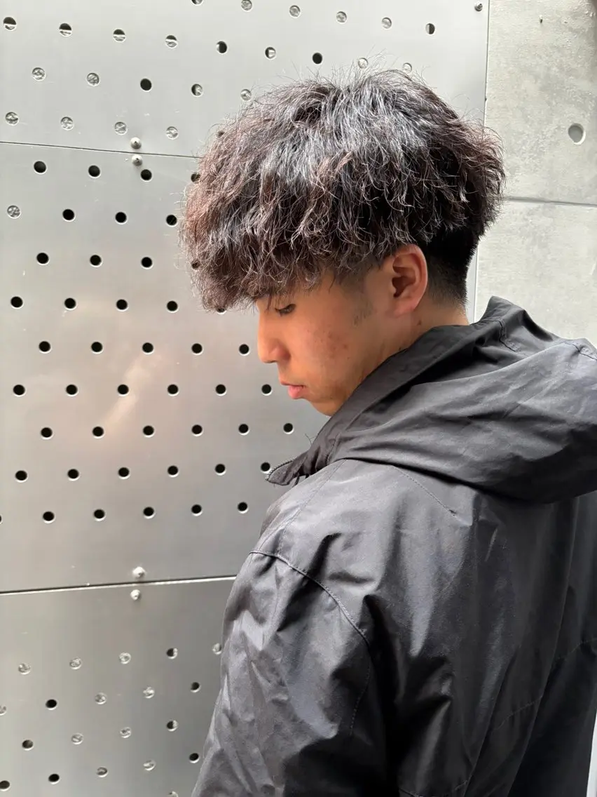 ショート パーマ メンズ カット パーマ mellow men 's MIZUKIのヘアスタイル