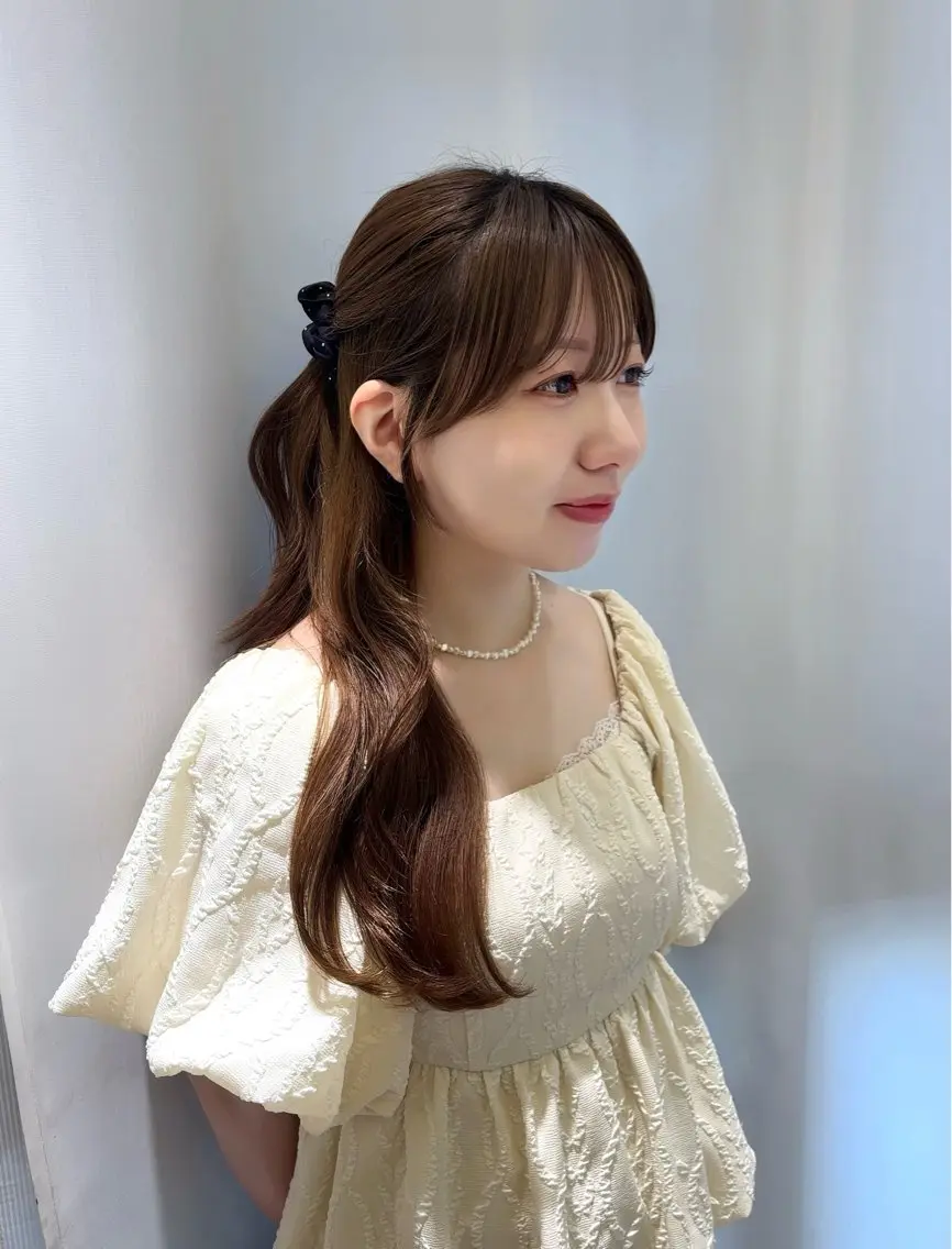 ロング カラー カット ParveMix 岡本えりかのヘアスタイル