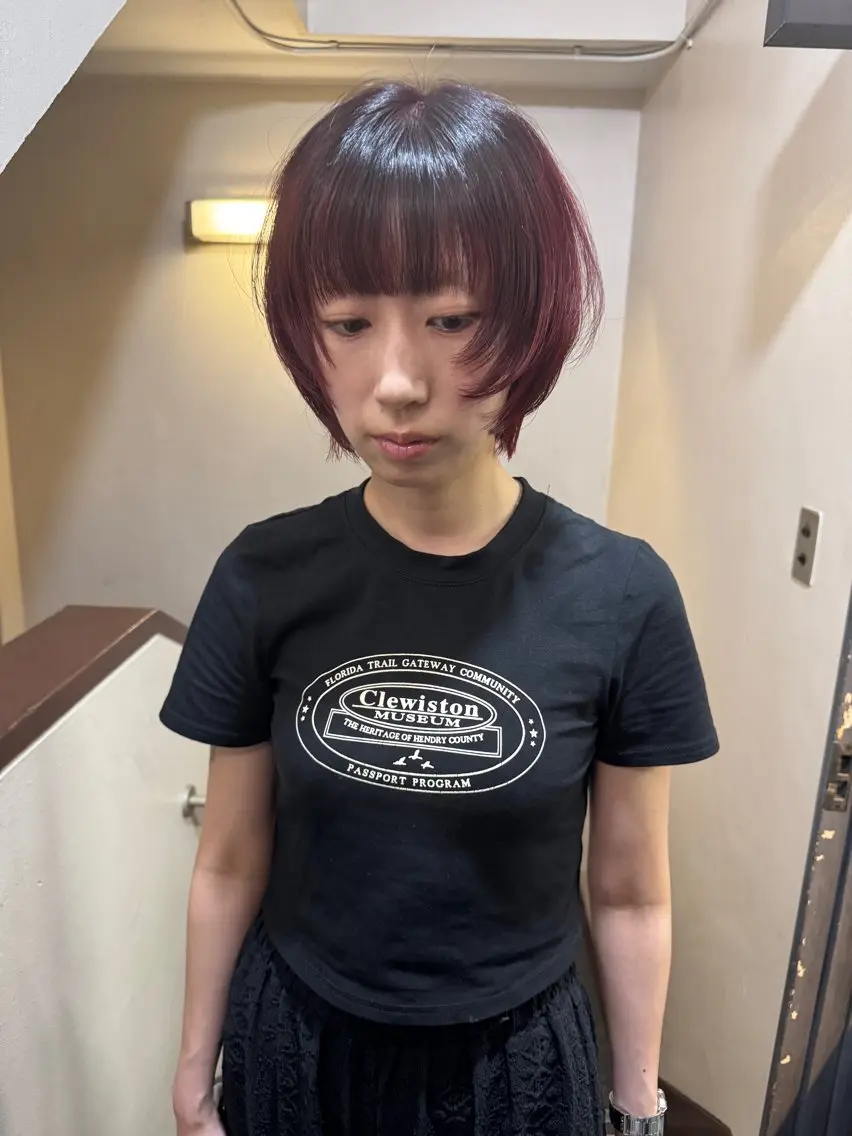 ショート カット ヘアカラー 高松大輝/レイヤー /透明感カラーのヘアスタイル