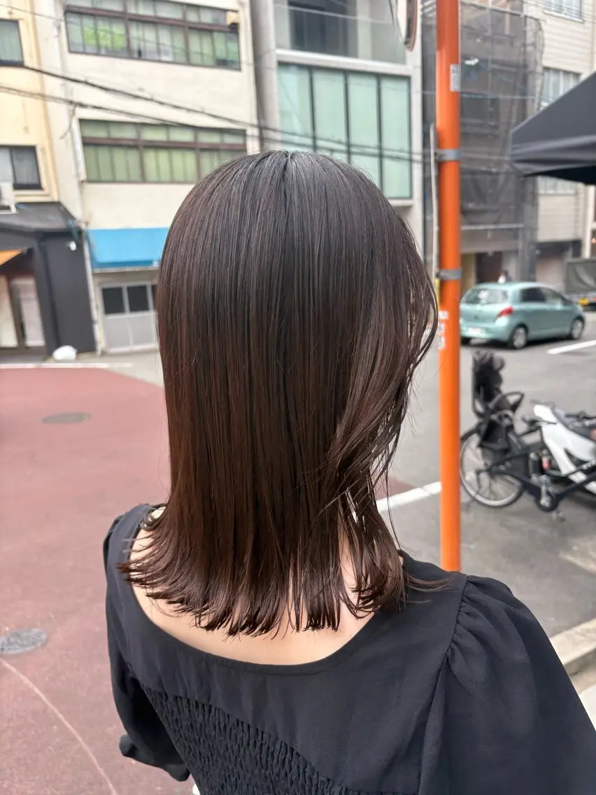 セミロング ヘアカラー 藤倉なつみ /玉造のヘアスタイル