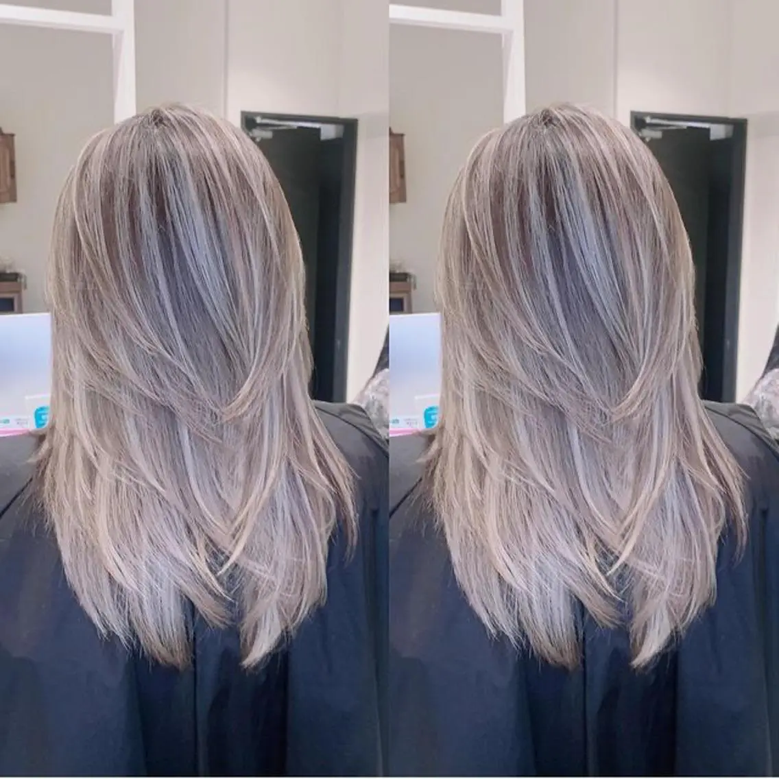 ロング カラー ブリーチ ケアブリーチ ハイライトカラー インナーカラー ハイライト ヘアカラー 福西 洋斗のヘアスタイル