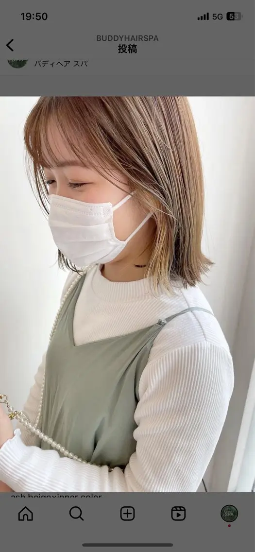 ミディアム カラー ヘアカラー メンズ/透明感カラー しゅうとのヘアスタイル