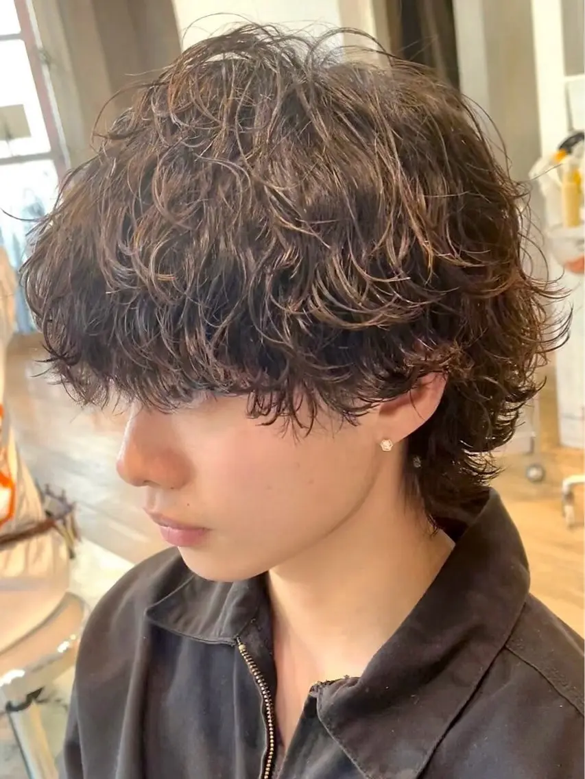 men's波巻きパーマ🌀の写真