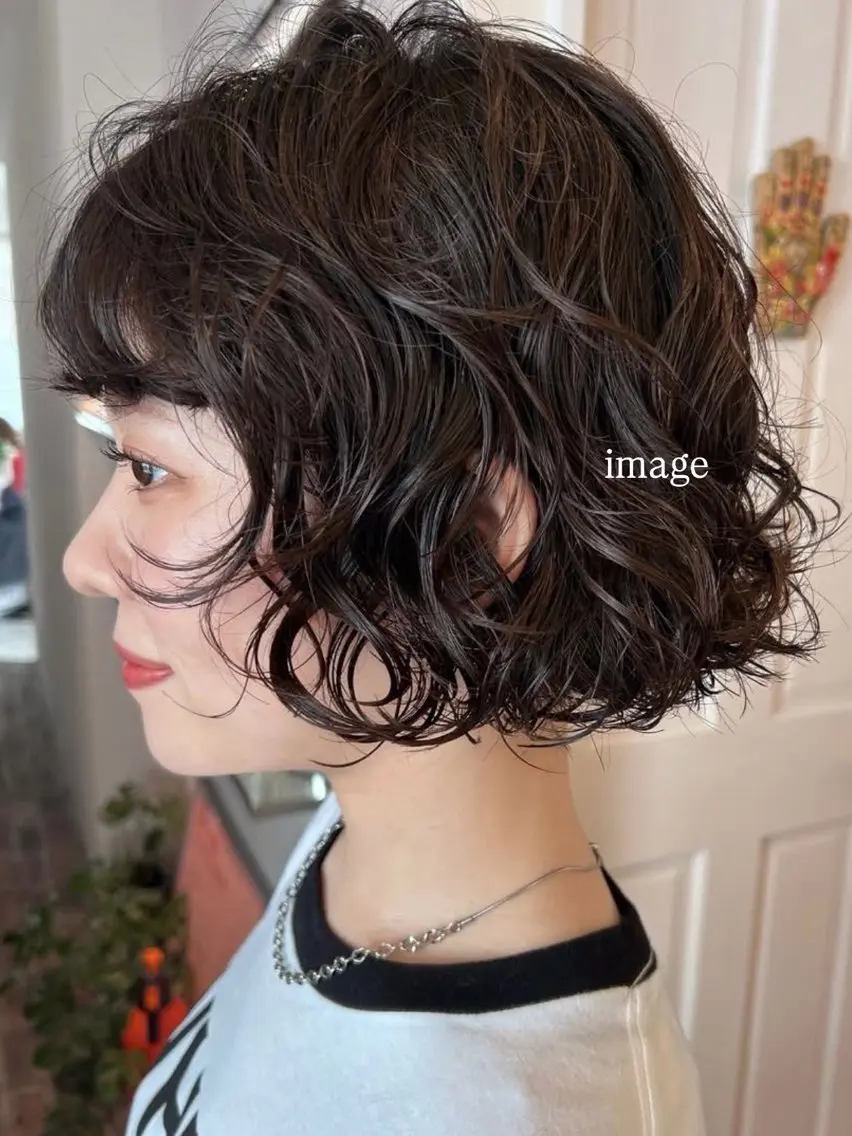 ショート FUJIIKANON /パーマモデル募集中のヘアスタイル