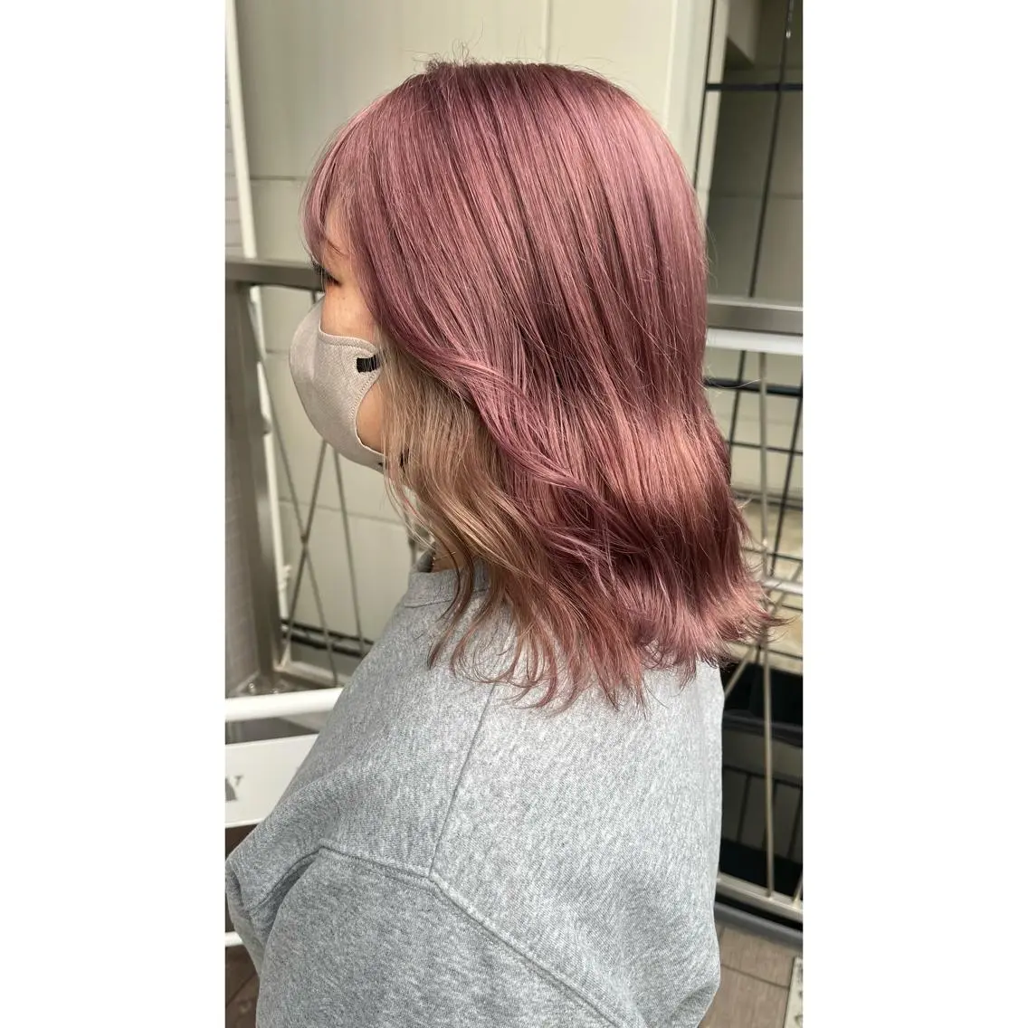 ミディアム カラー ヘアカラー トリートメント 梅田/髪質改善カラー ❄︎ mikiのヘアスタイル