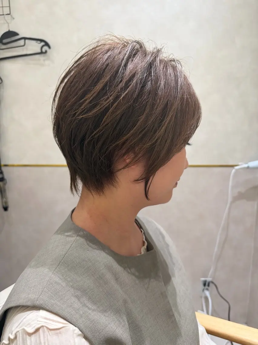 ショート ショートボブ 丸みショート ボブ ショートヘア 福原 優介のヘアスタイル