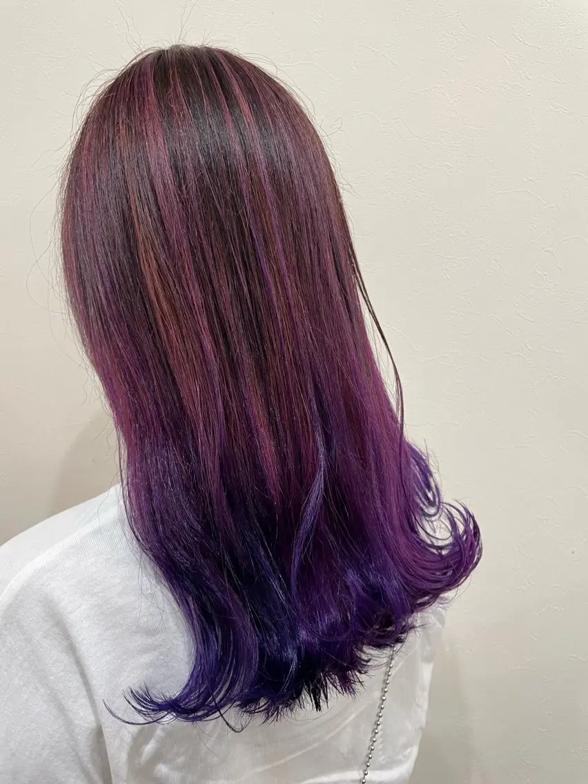 ロング レイヤーカット 髪質改善 菊池紳吾のヘアスタイル