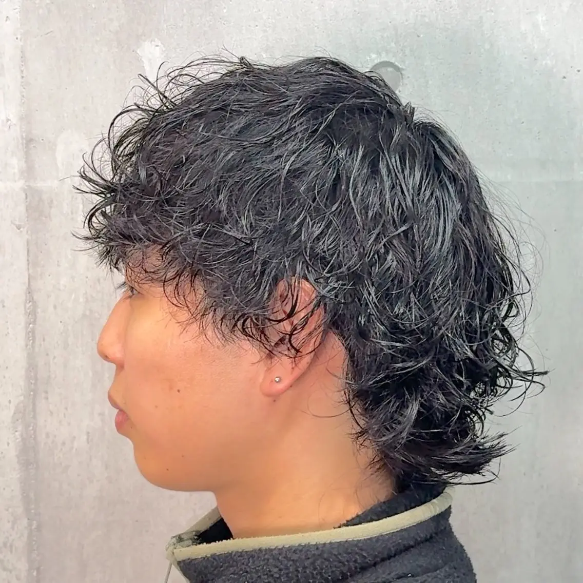 ミディアム パーマ ヘアアレンジ メンズ MENIN メンズ サロン 望月 涼太のヘアスタイル