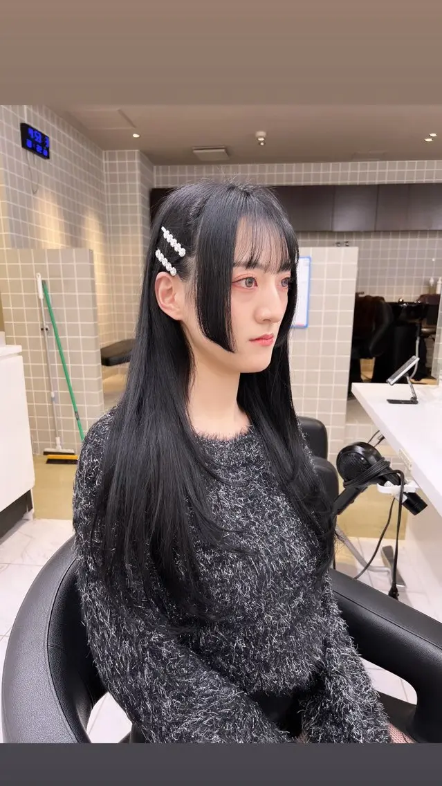 ロング カラー パーマ ヘアアレンジ メンズ 上品＆韓国風 🥀海心🥀のヘアスタイル