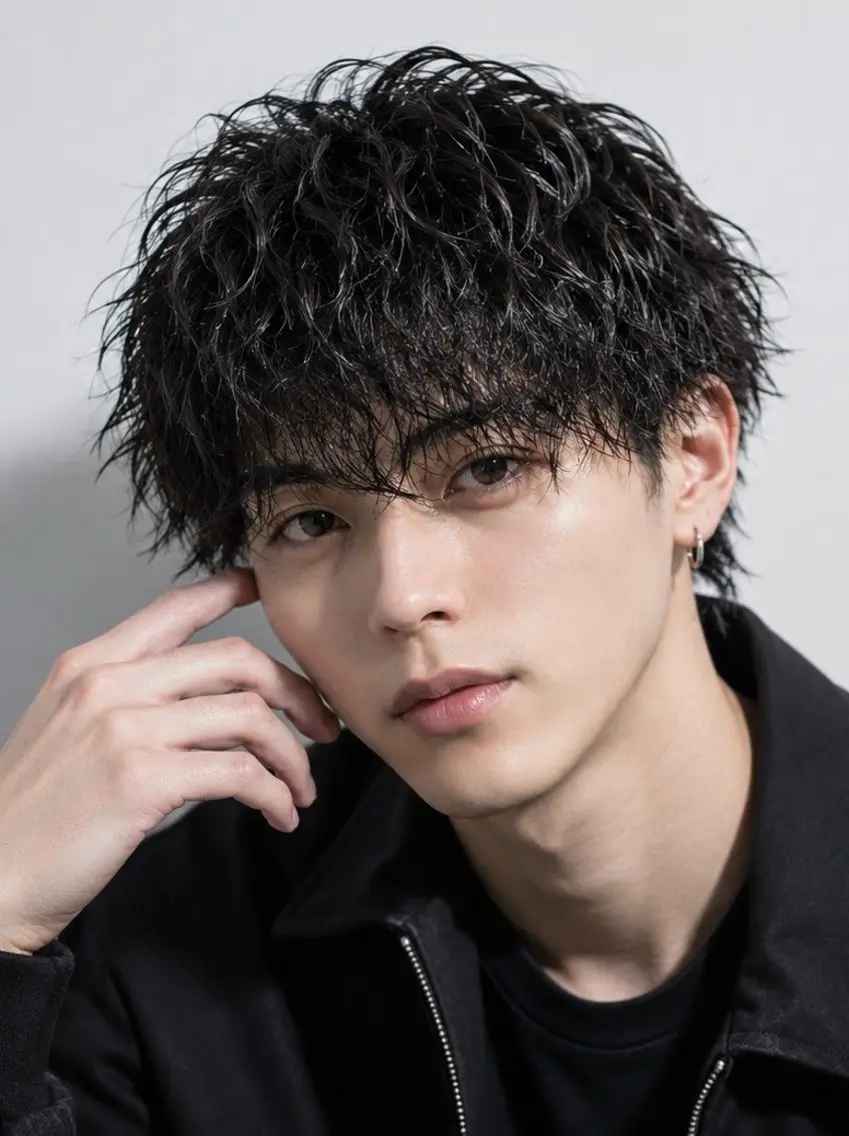 パーマ メンズ DEW 月子のヘアスタイル