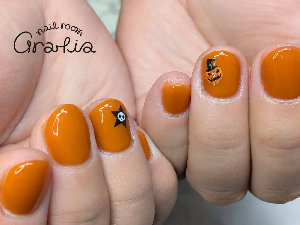 ネイル ハロウィン nail room gratia のネイルデザイン