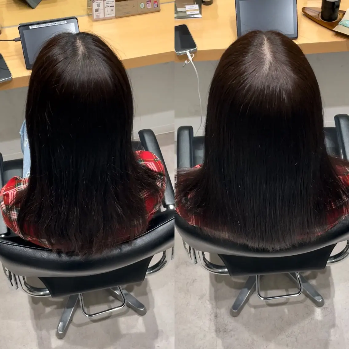ミディアム カラー イルミナカラー トリートメント 髪質改善ヘアケア 艶髪特化/上田のヘアスタイル