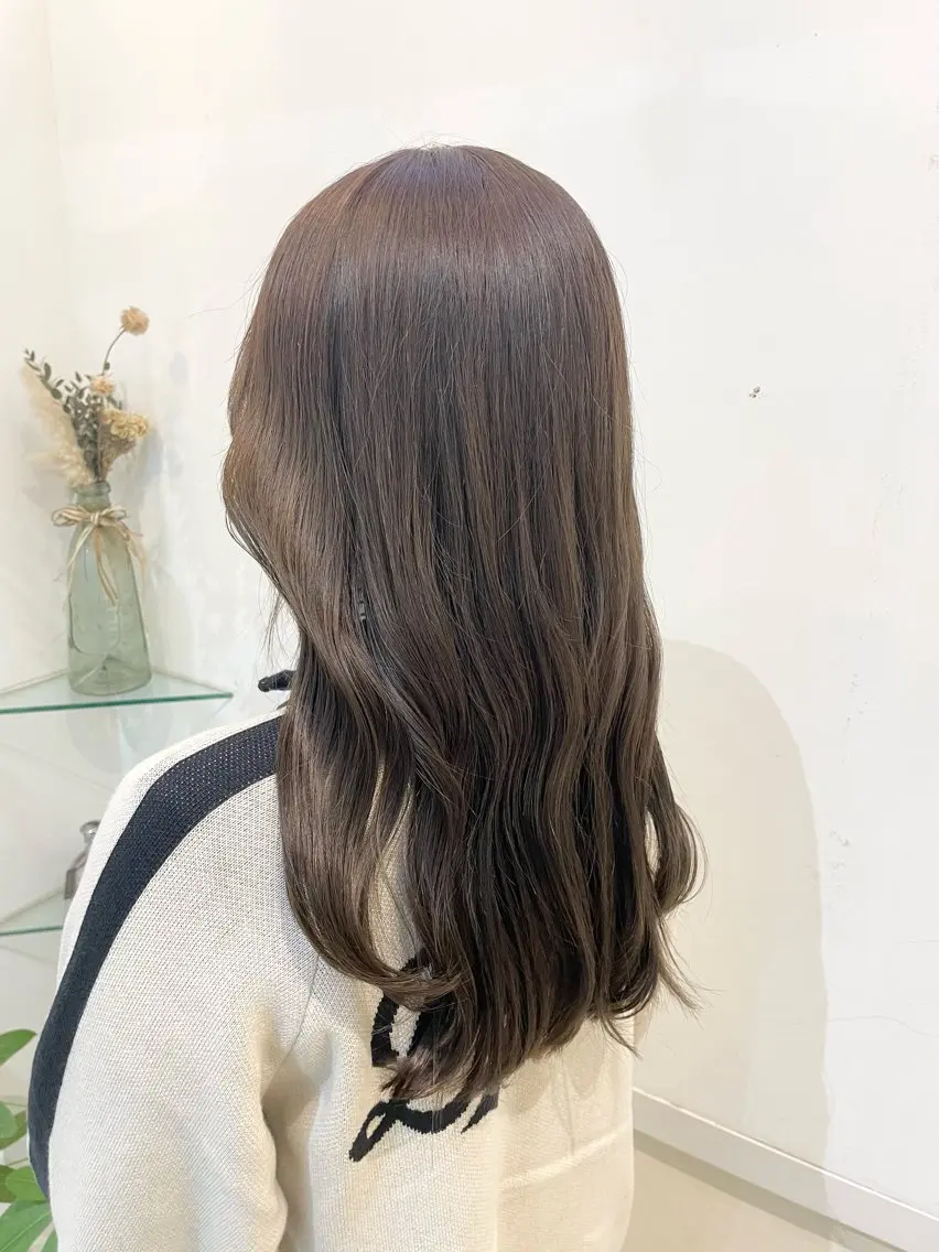 ロング カラー カット ヘアカラー トリートメント 髪質改善カラー🤍 エクステ✨君島由実子のヘアスタイル