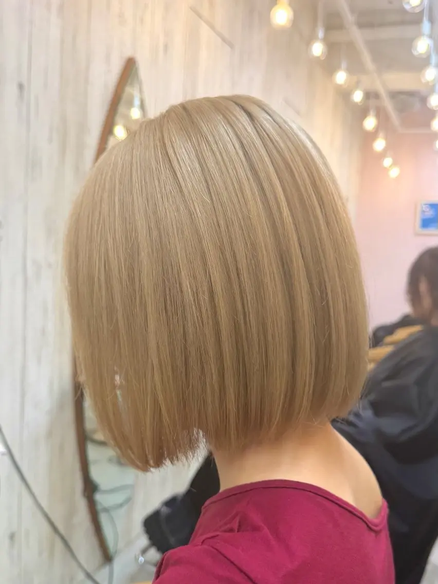 ショート カラー ショートボブ ボブ ショートヘア カット ヘアカラー トリートメント 巻ける縮毛矯正✨ ボブ/ショートともきのヘアスタイル