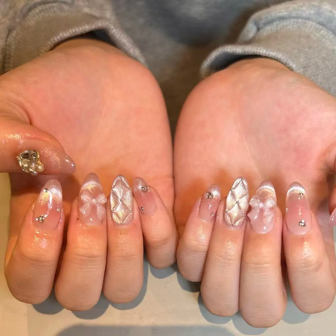 ネイル 🎀kira 長さだし💗モチ最高のネイルデザイン