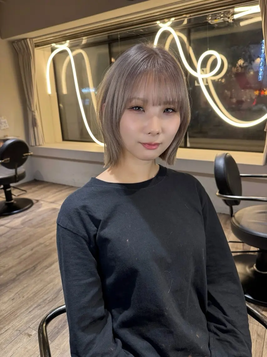 ミディアム カット ヘアカラー 【天満で1番の艶髪】 髪質改善🌹釣本竜哉のヘアスタイル