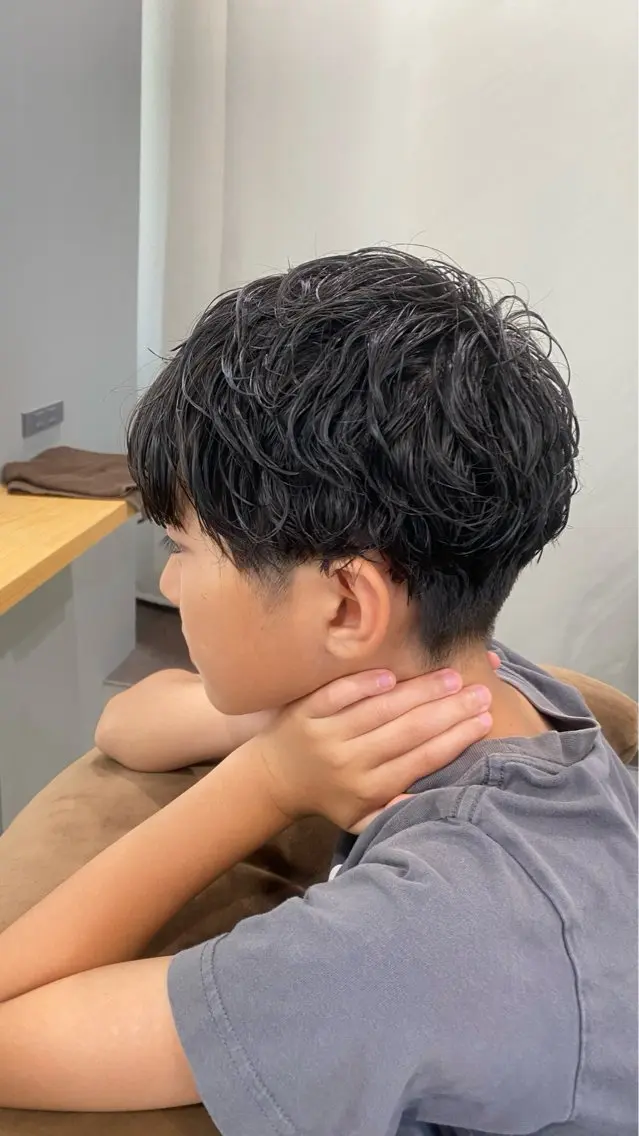 パーマ メンズ キッズ aimee 北垣 愛夏のヘアスタイル