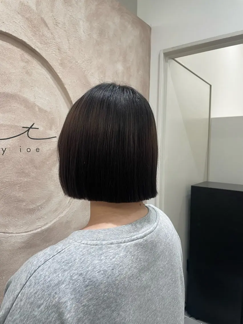 髪質改善縮毛矯正✨&ぱつっとボブカット✂️の写真