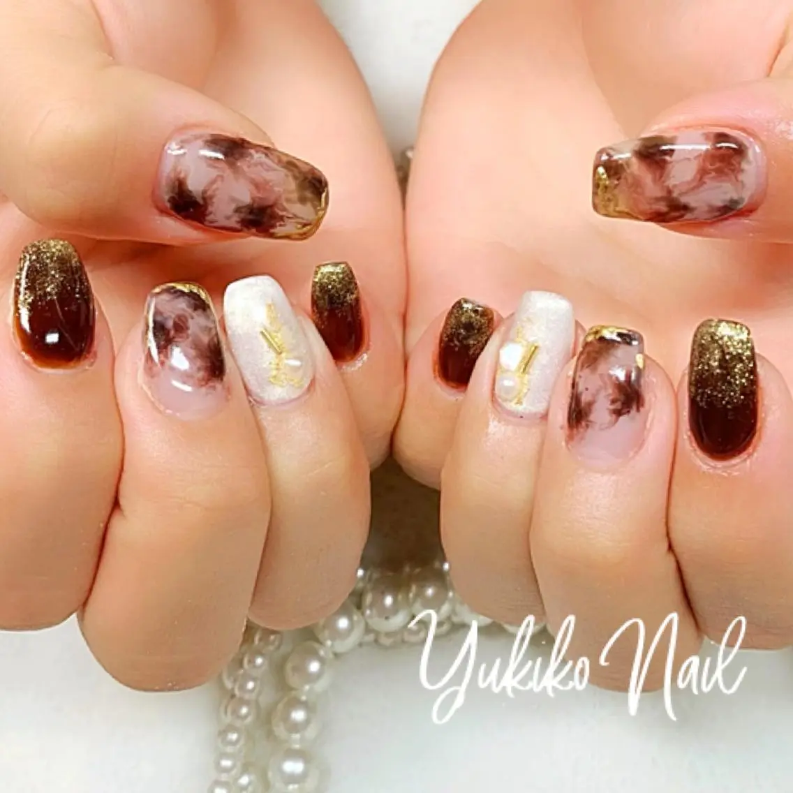 ネイル ニュアンスネイル ハンドネイル ユキコ ネイルのネイルデザイン
