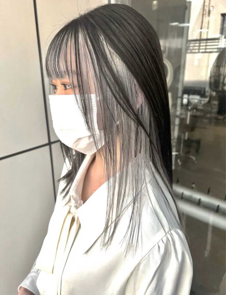 ミディアム カラー ヘアカラー トリートメント ヘアセット 🌈インナーカラー ‘ショウマ’🌈のヘアスタイル