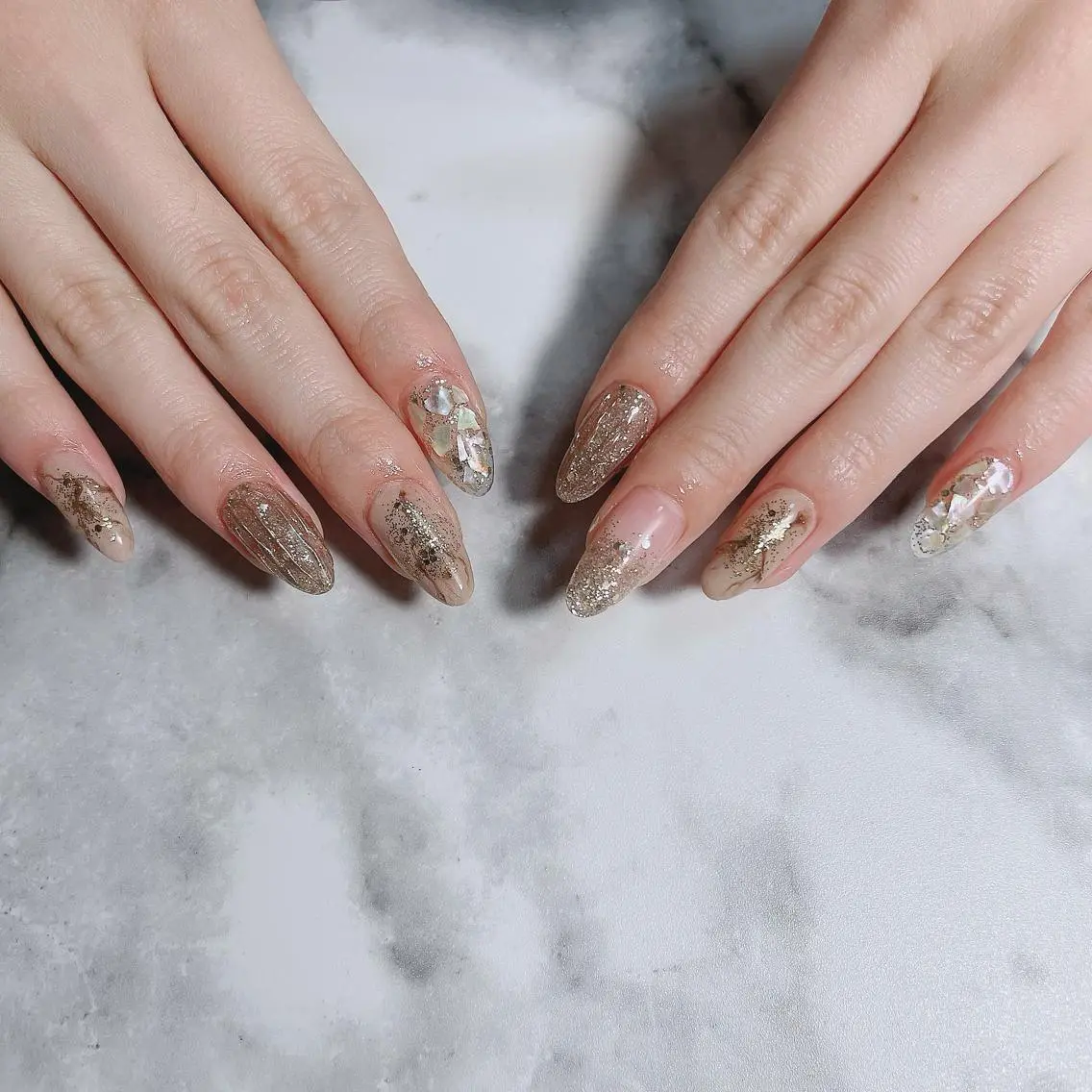 ネイル スカルプネイル ショートネイル ハンドネイル Kayo 💅のネイルデザイン
